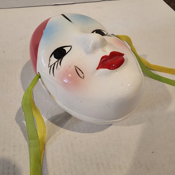 Colorful Ceramic Mask with Ribbons - Picture 7 of 10